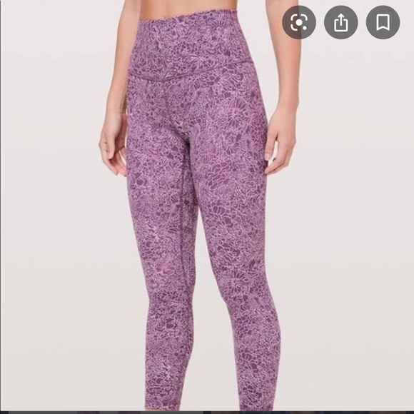 lululemon athletica Pants - Floral Lululemon 25” align leggings